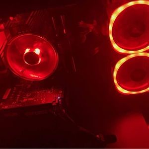 PC,includes mouse and keyboard and light controller for the PC lights